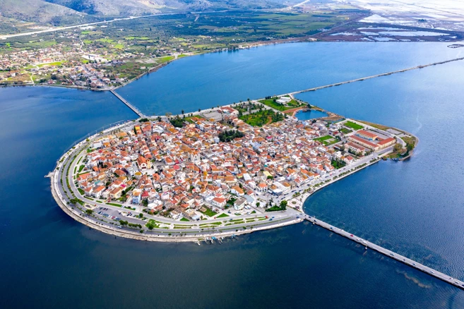 Fishing village of Aitoliko, Messolonghi