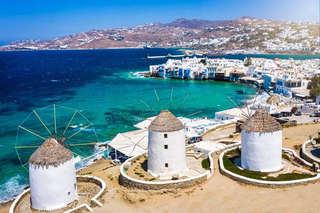 Mykonos windmills