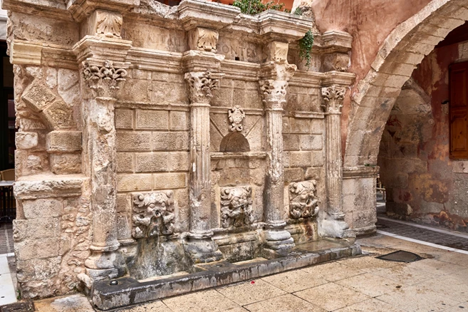 Famous Rimondi Fountain of Rethymno