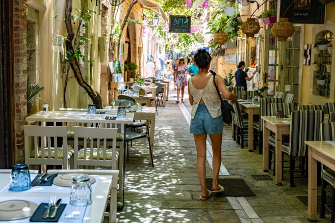 Streets of old town Rethymno