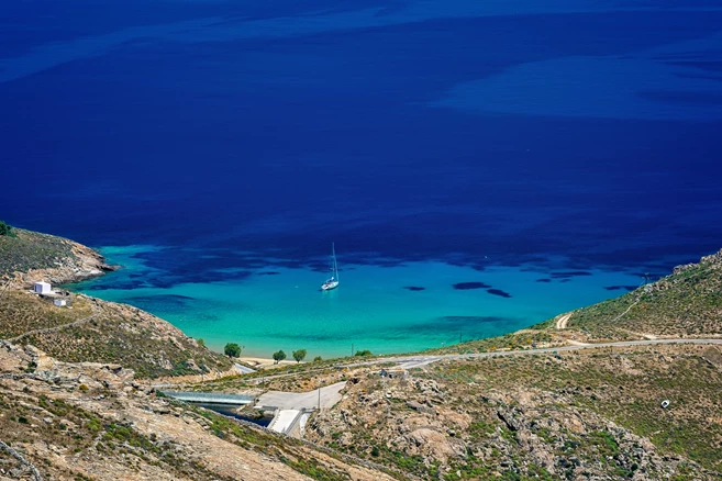 Psili Ammos en la isla de Serifos