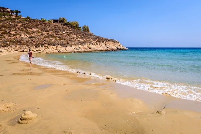 Serifos, sandy Psili Ammos beach