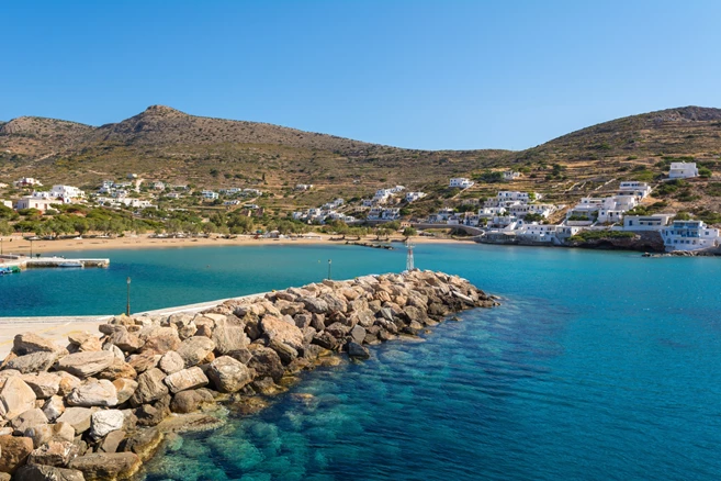 Sikinos, beautiful small and secluded island in southern Cyclades. Greece