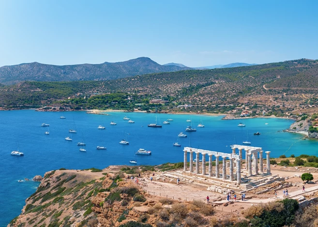 Panorama of the Temple of poseidon, Sounion