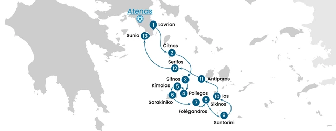 Horizontes del Egeo: Crucero por las islas griegas