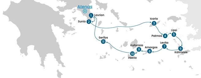 Crucero por las islas griegas: secretos del Mar Egeo