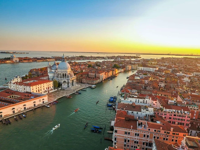 Panoramic view of Venice