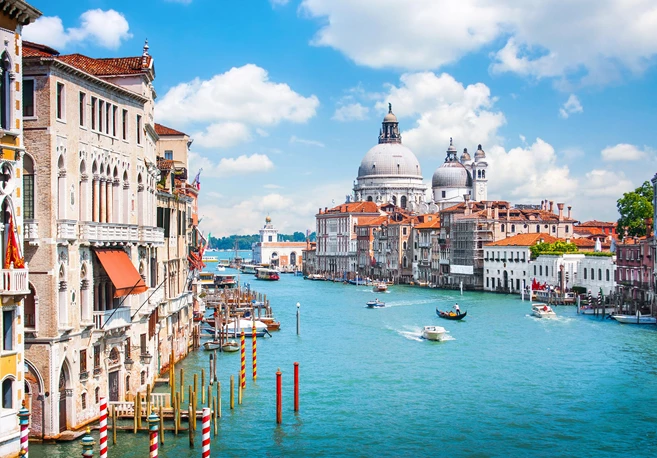 Canal Grande with Basilica di Santa Maria della Salute in Venice