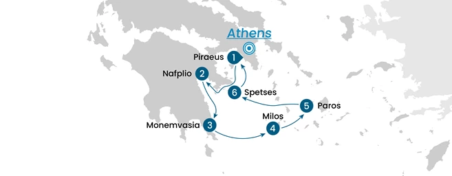 Timeless Aegean Adventure: Athens to Spetses & Milos