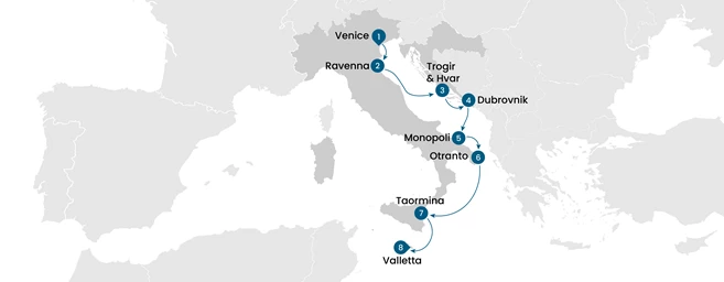 Adriatic and Mediterranean Odyssey: Venice to Valletta