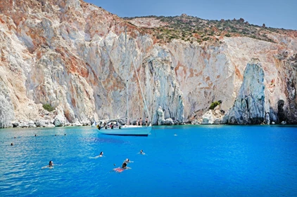 Polyaigos cliffs