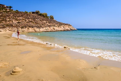 Playa Psili Ammos en la isla de Serifos