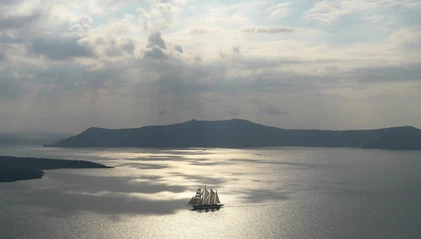 Star Flyer near Santorini